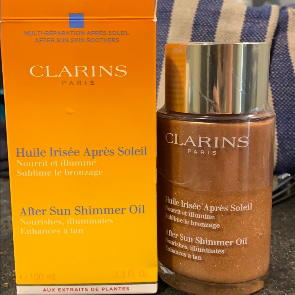 Clarins after sun shimmer oil